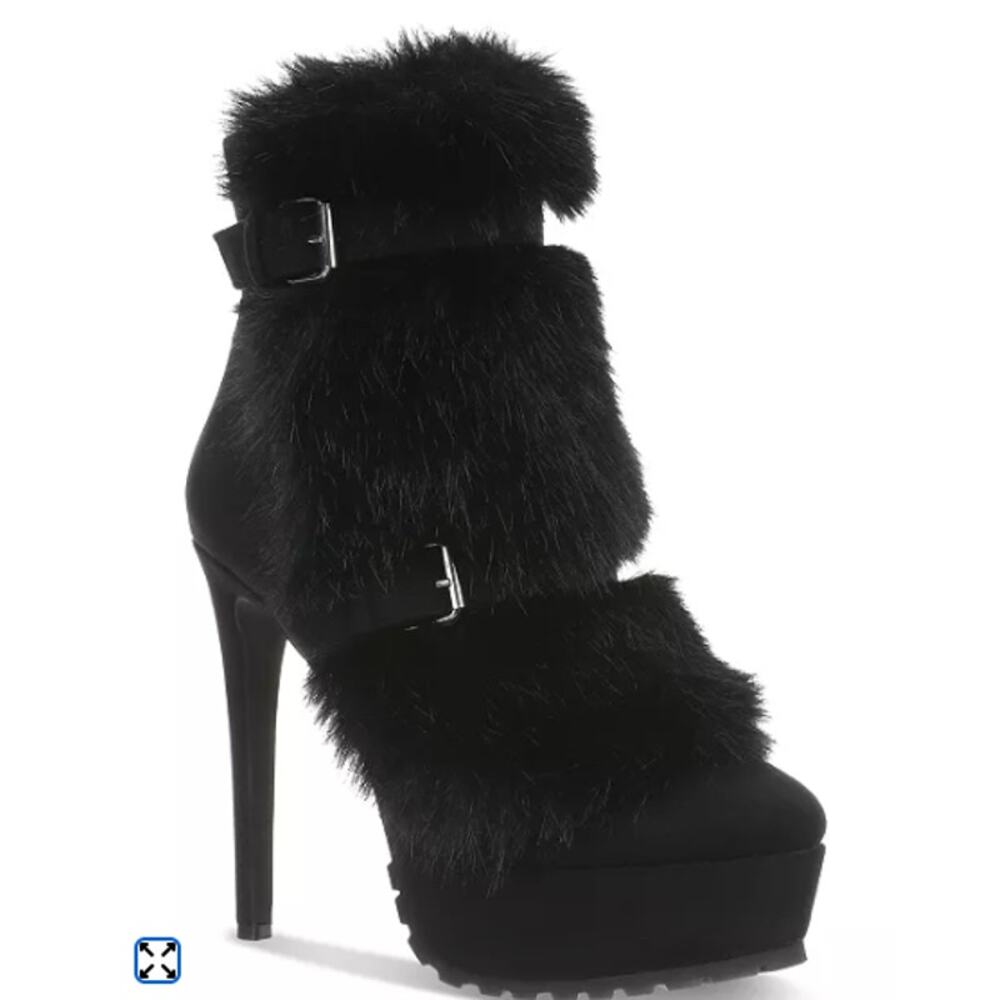 Thalia Sodi Women's Brandy Dress Booties 8m black new